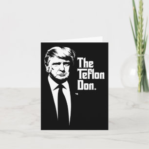 Teflon Don Trump Monochromatic Iconic Art Kort
