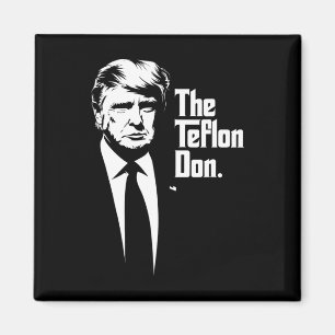 Teflon Don Trump Monochromatic Iconic Art Magnet