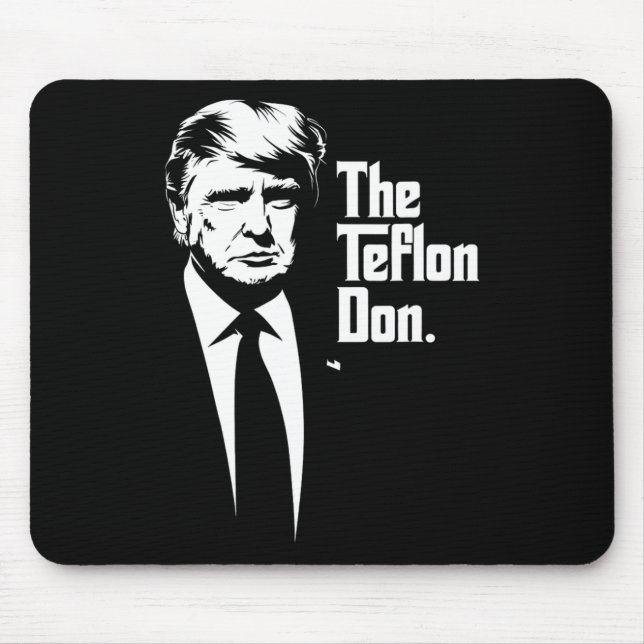 Teflon Don Trump Monochromatic Iconic Art Musmatta (Framsidan)
