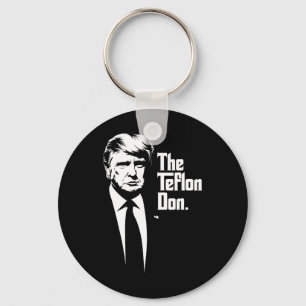Teflon Don Trump Monochromatic Iconic Art Nyckelring