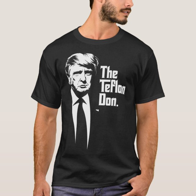 Teflon Don Trump Monochromatic Iconic Art T Shirt (Framsida)