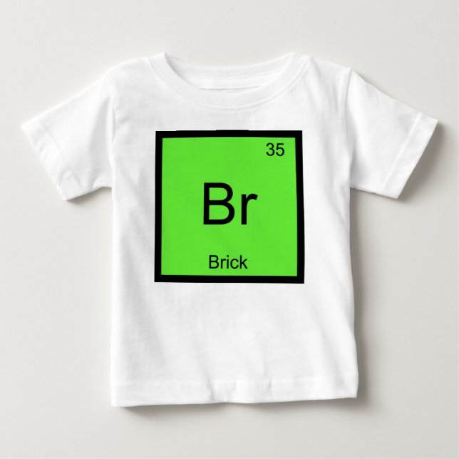 Tegel Namn Kemiskt Element Periodiska Systemet T-shirt (Framsida)