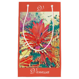 Tegel Orange Abstrakt Konst Trädgård Buske Monogra