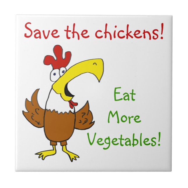 Tegelplattafunkyhöna Kakelplatta (Framsidan)