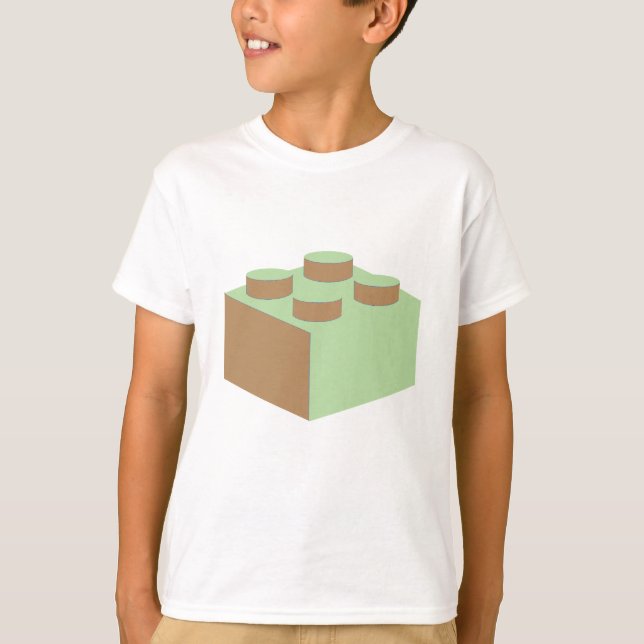 tegelsten 2x2 skräddarsy by min Minifig Tee (Framsida)