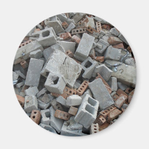 Tegelstenar & magnet för skräp för