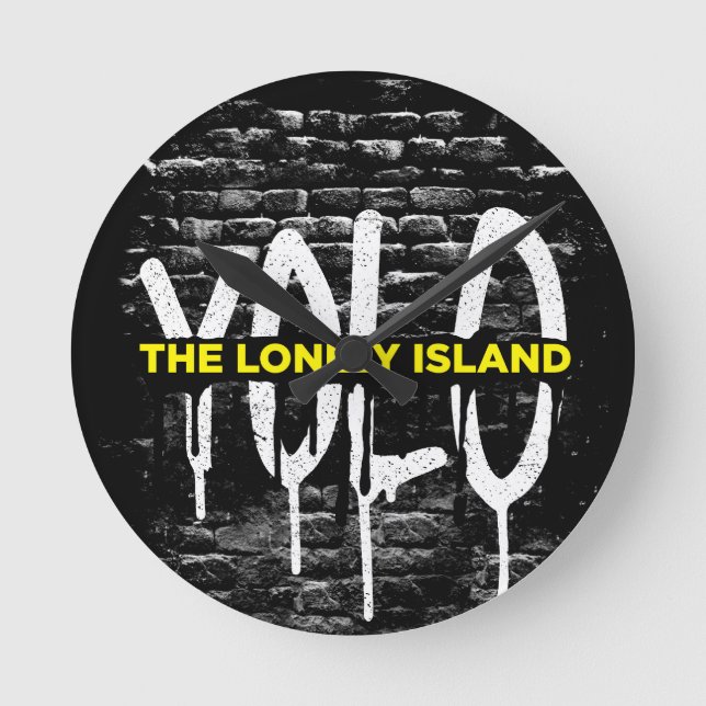 Tegelstendroppande Rund Klocka (Framsida)