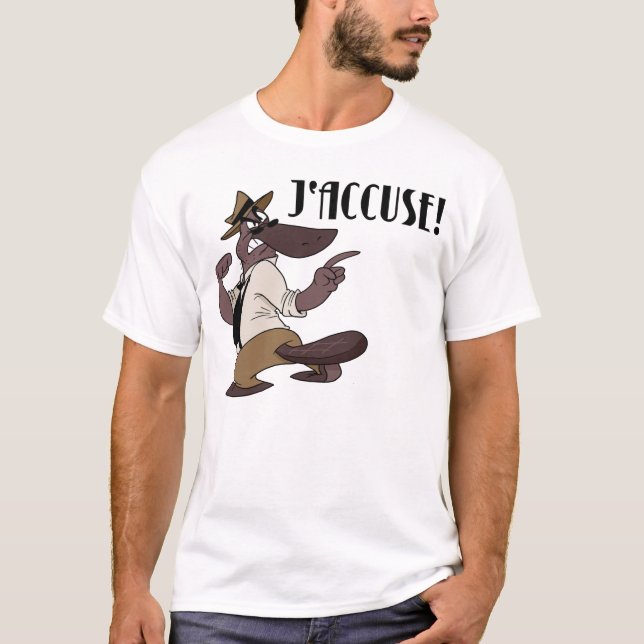 TegelstenDuckbill: J'Accuse! T-shirt (Framsida)
