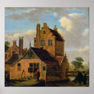 Tegelstenhus Poster