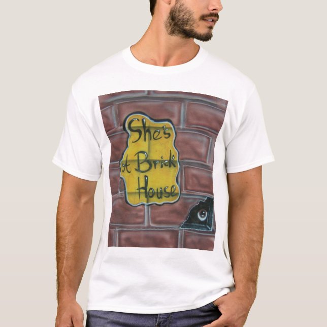 Tegelstenhus T-shirt (Framsida)