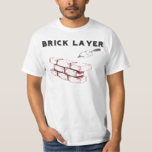 Tegelstenlagrar - BAC - union av murare T Shirt