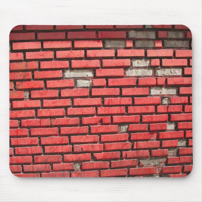 Tegelstenvägg - mousepad musmatta (Framsidan)