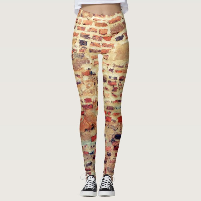 Tegelstenväggmönster Leggings (Framsida)