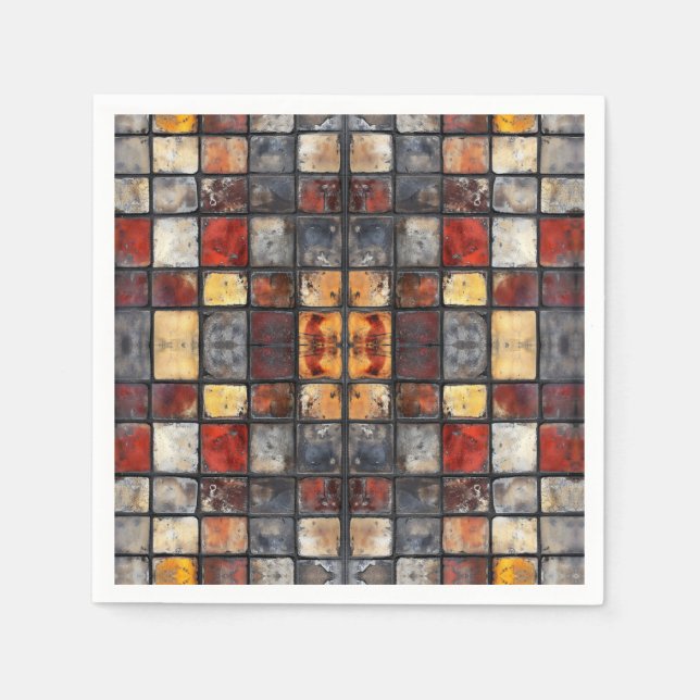 Tegelvägg Mosaik Pappersservett (Framsidan)