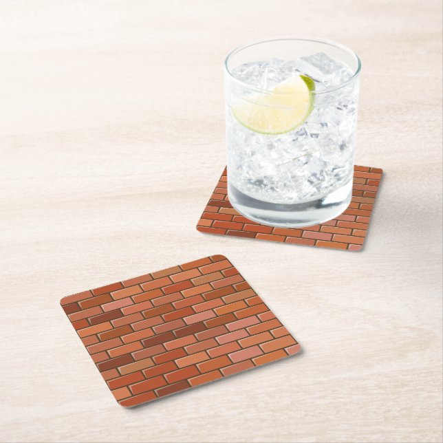 tegelvägg underlägg papper kvadrat (Insitu)