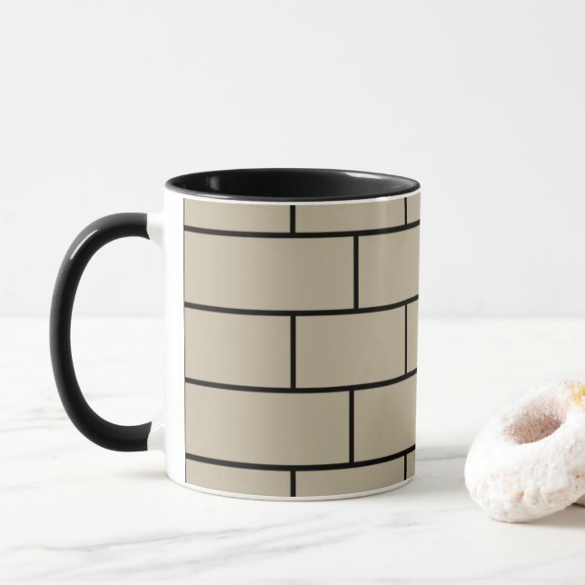 Tegelväggstextur Mugg (Med munk)