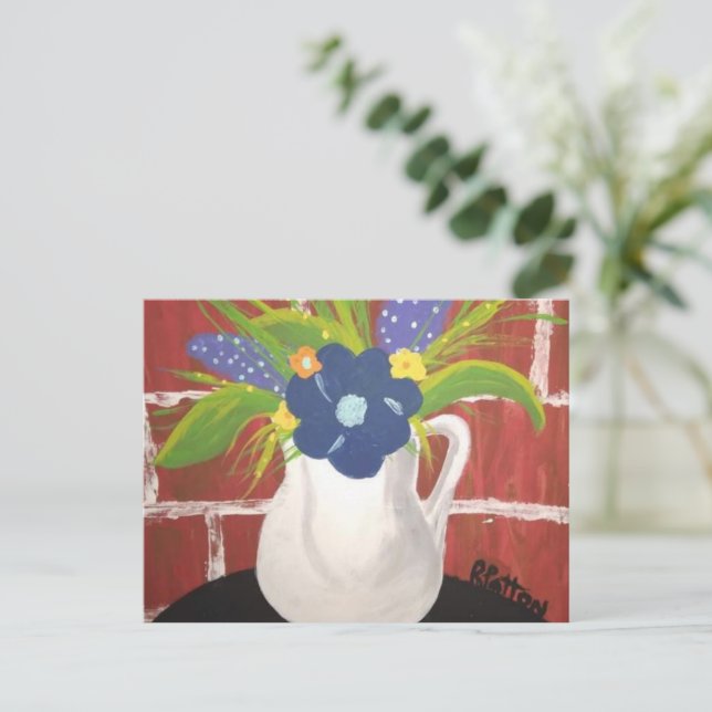 Tegelvasenkort 5x7 vykort (Stående Fram)