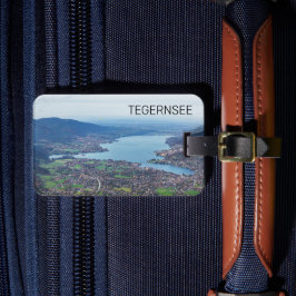 Tegernsee Bavaria Sjö Tyskland Panorama Souvenir Bagagebricka