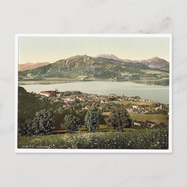 Tegernsee, normalvy, övre Bayern, Tyskland Vykort (Framsida)