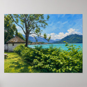 Tegernsee vid Alperna Poster