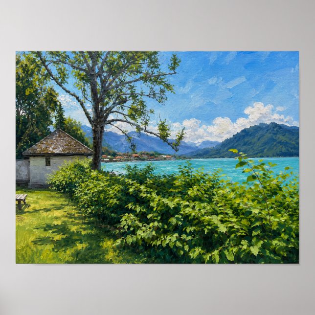 Tegernsee vid Alperna Poster (Framsidan)