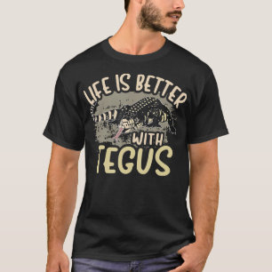 Tegu Lizard Reptile Life with Tegus Herp T Shirt