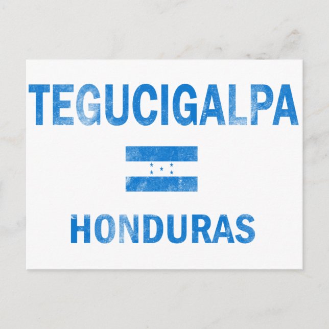 Tegucigalpa Honduras Dedesign Vykort (Framsida)