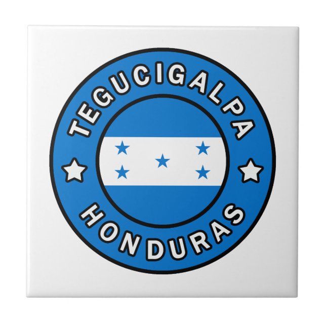 Tegucigalpa Honduras Kakelplatta (Framsidan)