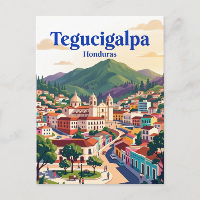 Tegucigalpa Honduras Vykort (Framsida)