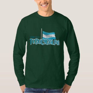 Tegucigalpa med Honduras flagga T Shirt