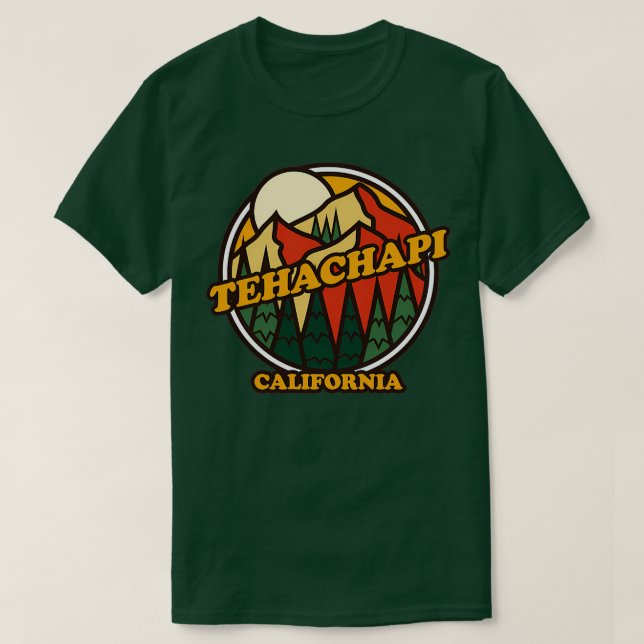 Tehachapi California Mountain Hiking TShirt T Shirt (Design framsida)