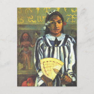 "Tehamana har många antagare" - vykort för Gauguin