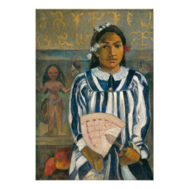 Tehamanas gäster av Paul Gauguin Fototryck
