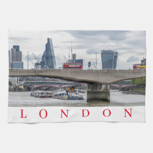 Tehandduva i London Waterloo Bridge Kökshandduk