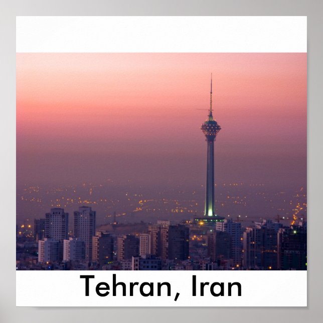 Teheran i Iran Poster (Framsidan)