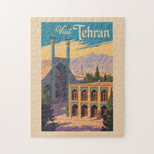 Teheran Iran Golestan Palace Illustration Travel Pussel