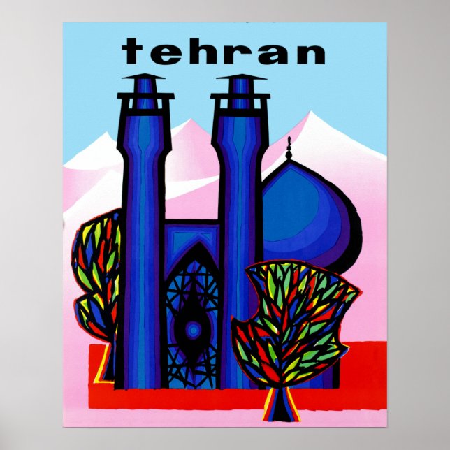 Teheran, Irans reseaffisch Poster (Framsidan)