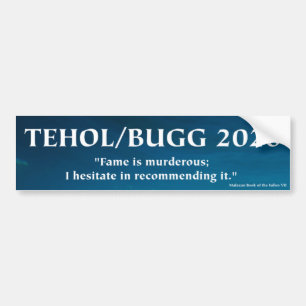 Tehol/Bugg 2020 - Berömmelse är mordisk Bildekal