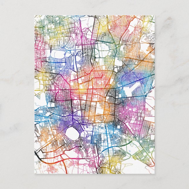 Tehran Iran City Karta Vykort (Framsida)