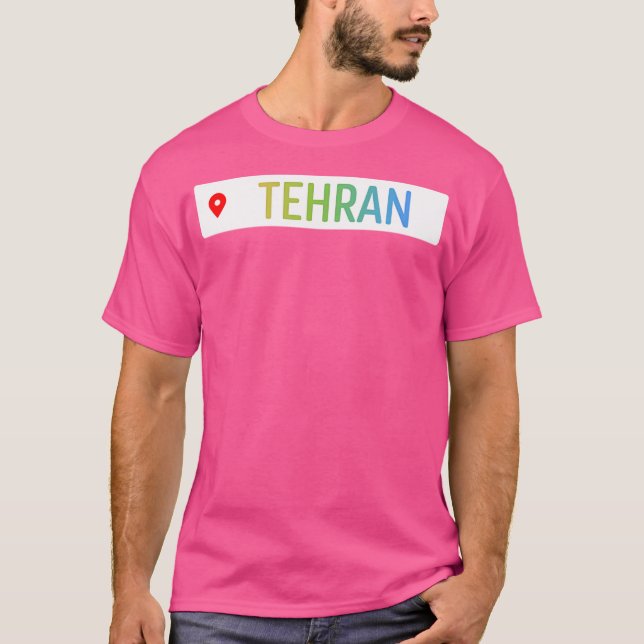 Tehran Rainbow Iran T Shirt (Framsida)