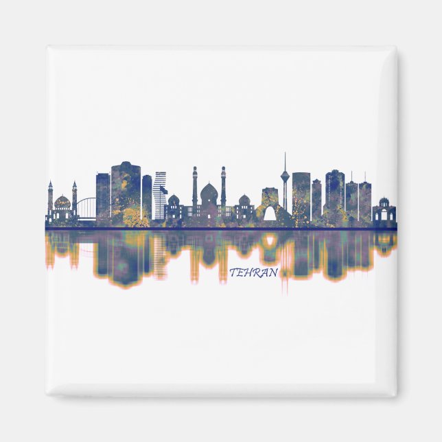 Tehran Skyline Magnet (Framsidan)