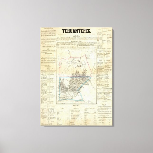 Tehuantepec, Mexiko Canvastryck (Framsida)