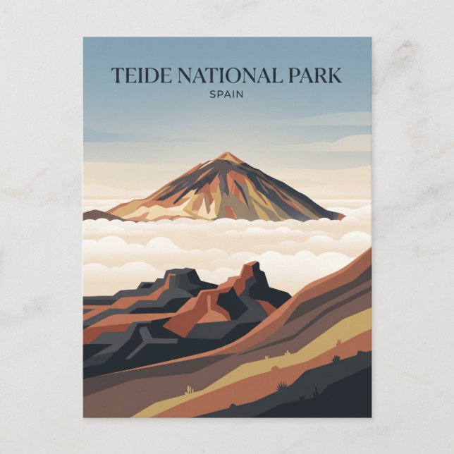 Teide nationalpark Spanien Vykort (Framsida)