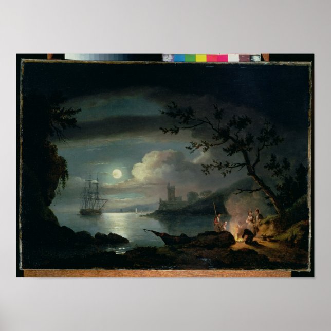 Teignmouth by moonlight poster (Framsidan)