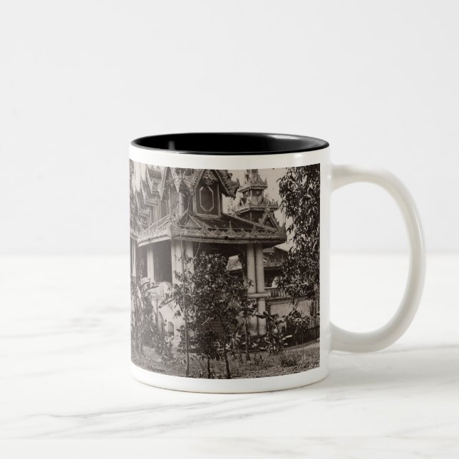 Teik Kyaung kloster, isle av Katoen Två-Tonad Mugg (Höger)