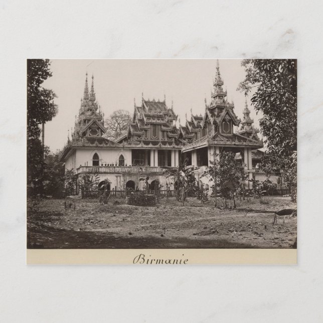 Teik Kyaung-klostret, Ka Toes ö Vykort (Framsida)