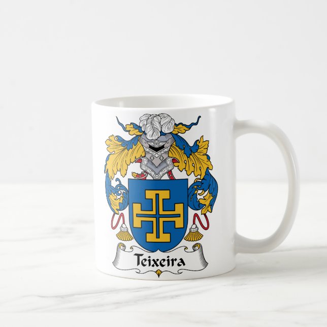 Teixeira familjvapensköld kaffemugg (Höger)