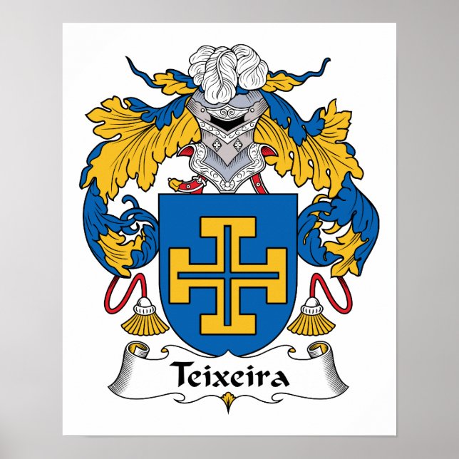 Teixeira Family Crest Poster (Framsidan)