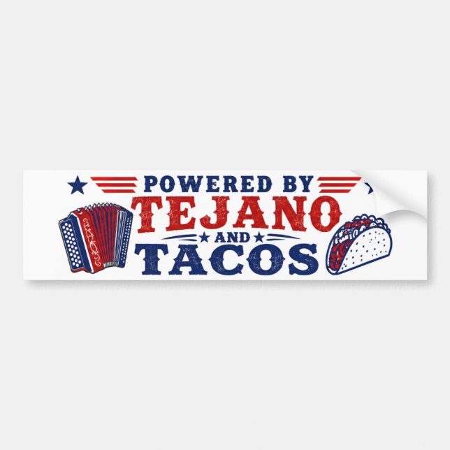 Tejano & Tacos Klistermärke (Framsidan)