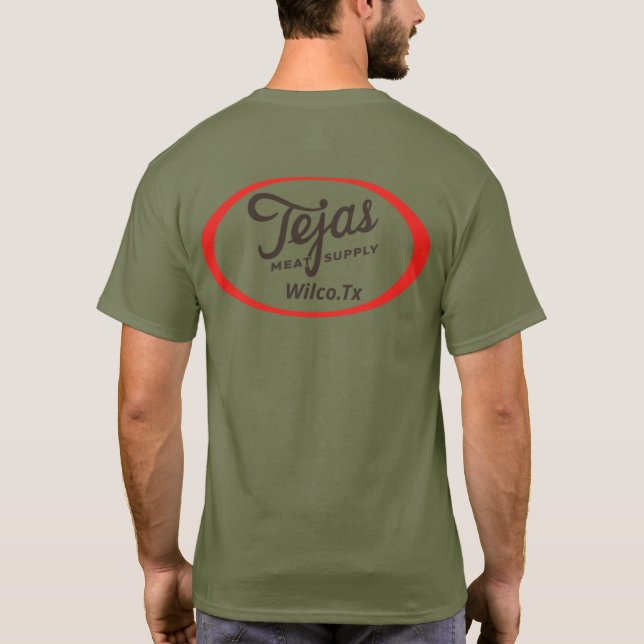 Tejas köttleverans t shirt (Baksida)